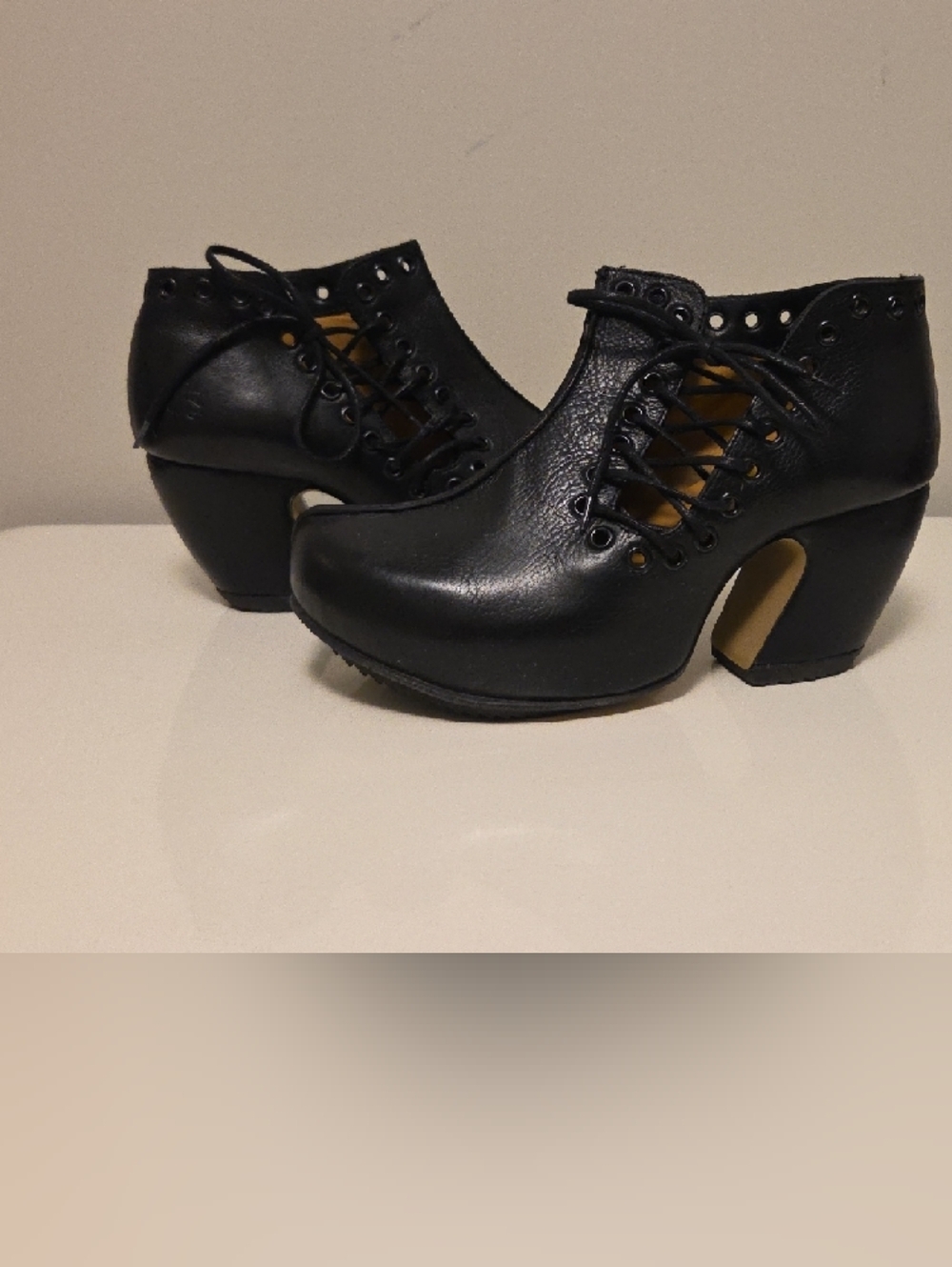 Fluevog Leather Lace-Up Platform Oxfords - Like NEW - Picture 8 of 9